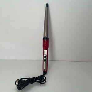 Conair Infiniti Pro 1"-1/2" You Curl Tourmaline Ceramic Curling Wand Red, Tested